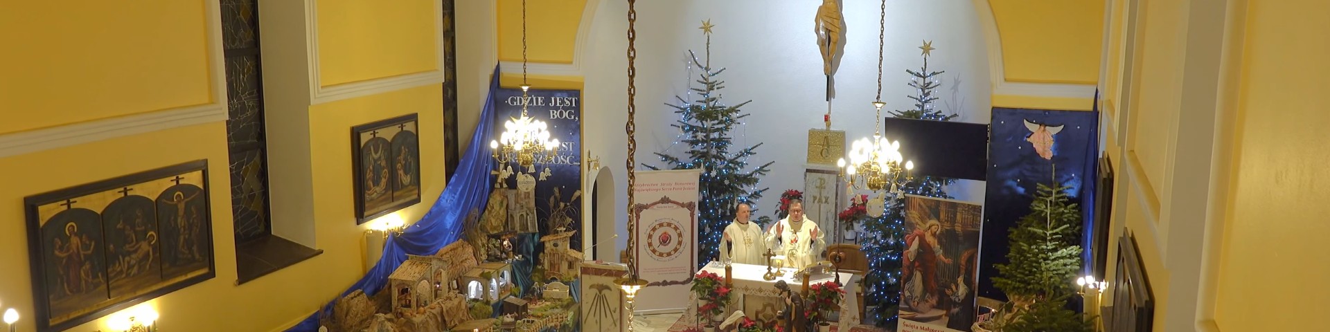 Czuwanie Arcybractwa Straży Honorowej Najświętszego Serca Pana Jezusa u księży sercanów w Kątach Starych